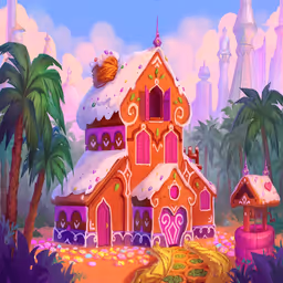 Gingerbread House background