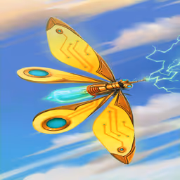 Lightning Butterfly background